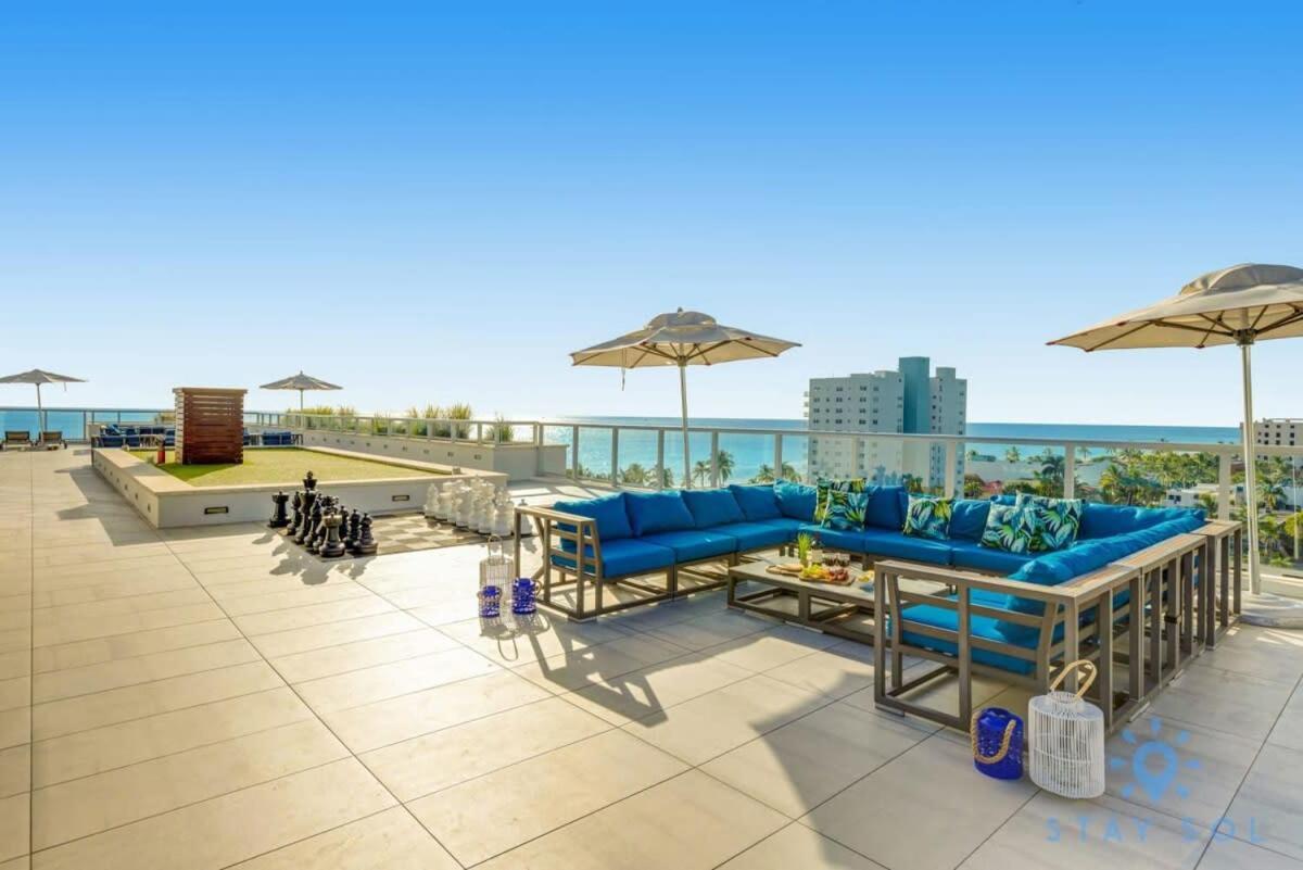 Rooftop Pool - Ocean View Balcony - Hollywood Beach Kültér fotó