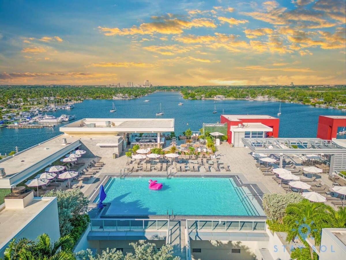 Rooftop Pool - Ocean View Balcony - Hollywood Beach Kültér fotó