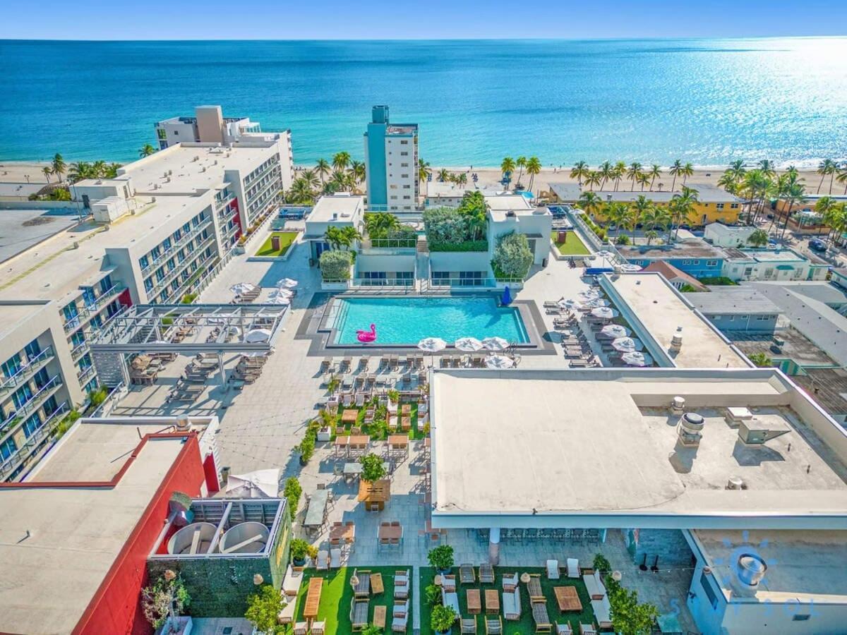 Rooftop Pool - Ocean View Balcony - Hollywood Beach Kültér fotó