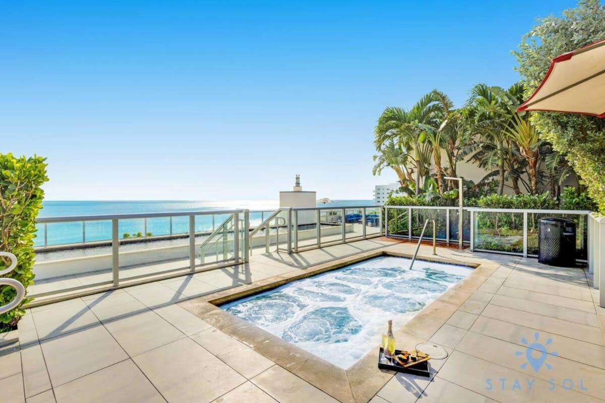 Rooftop Pool - Ocean View Balcony - Hollywood Beach Kültér fotó
