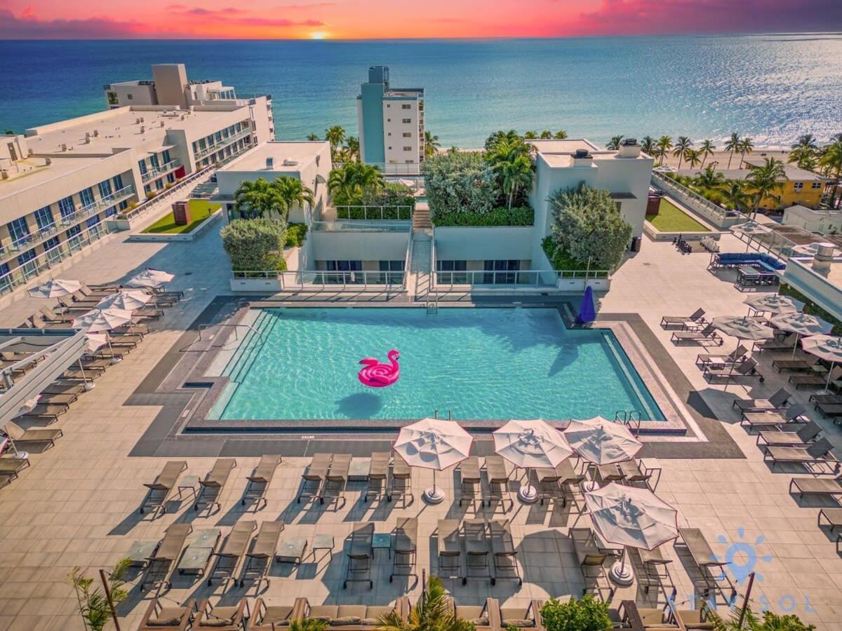 Rooftop Pool - Ocean View Balcony - Hollywood Beach Kültér fotó