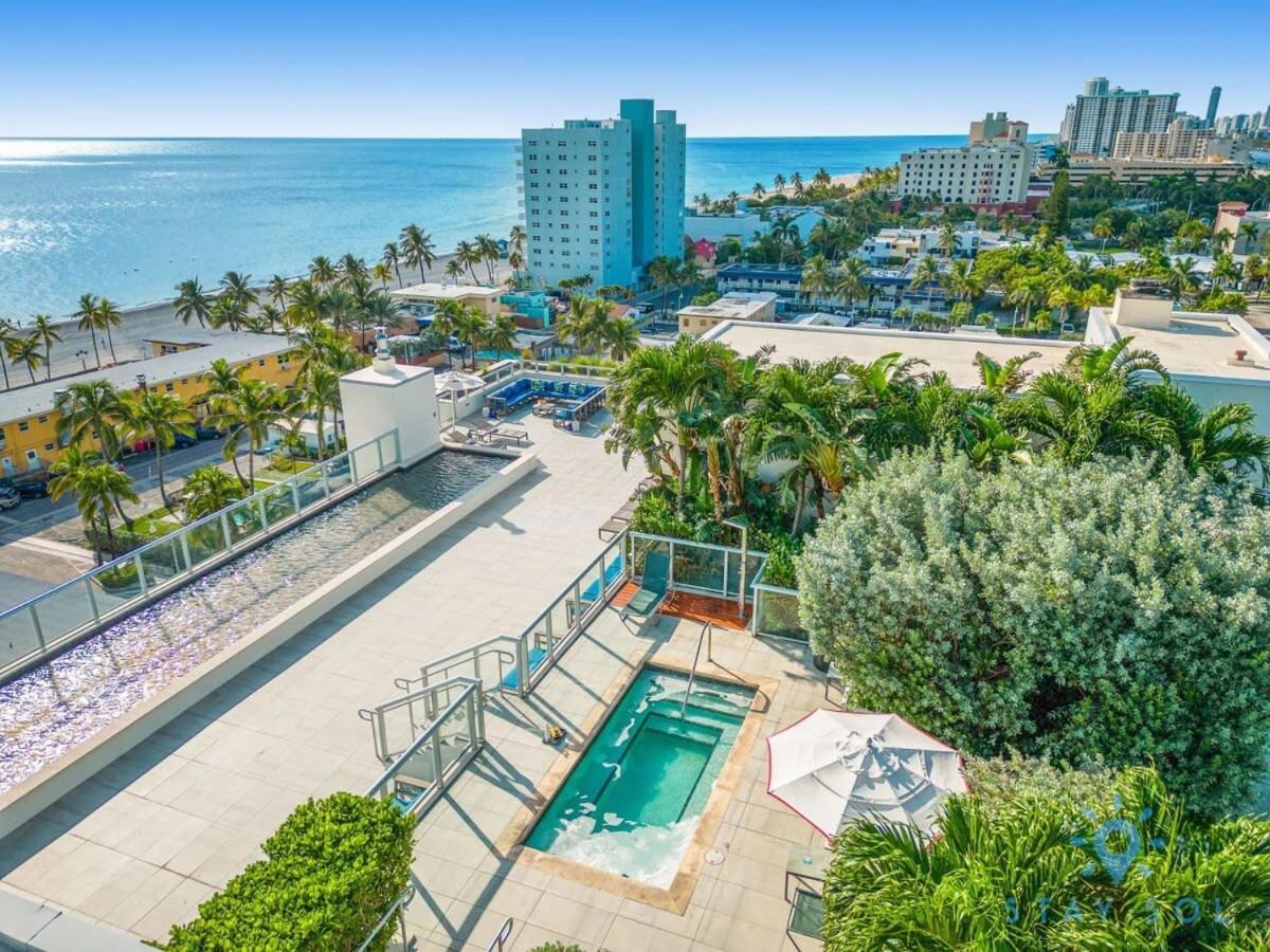 Rooftop Pool - Ocean View Balcony - Hollywood Beach Kültér fotó